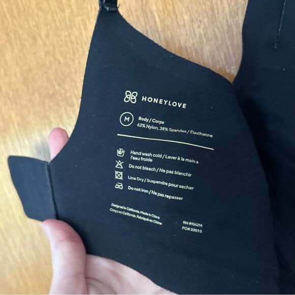 Honeylove Silhouette Bra in Vamp Black Velvet Size Medium 36B 36C - Picture 8 of 9